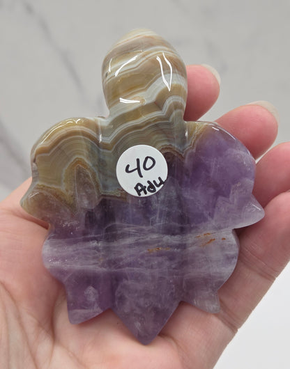 Sea turtle - Amethyst w/ Agate