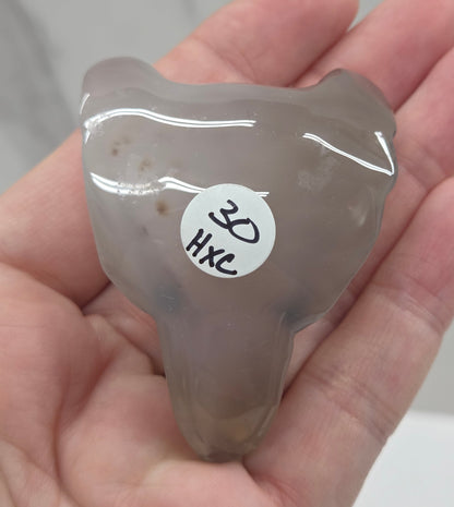 Drusy Agate wolf head (M)