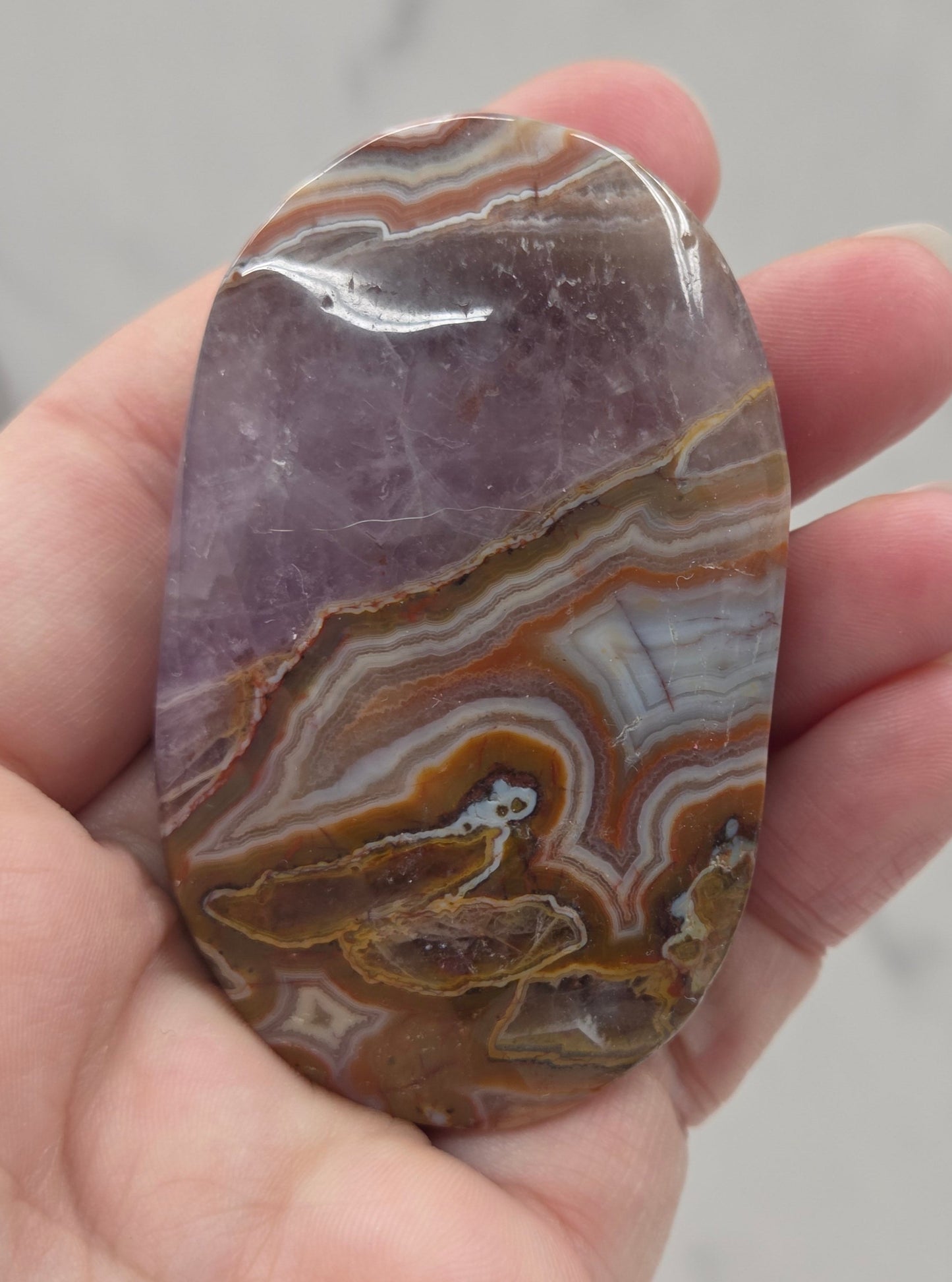 Palm - Amethyst w/ Agate