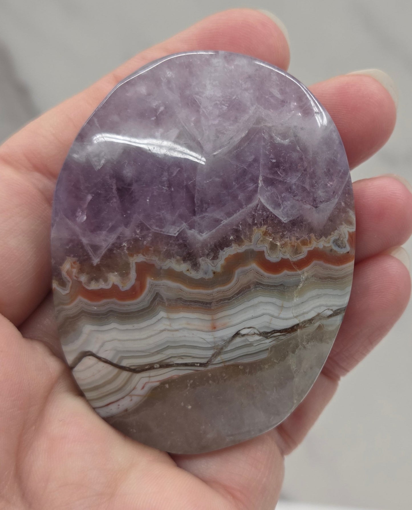 Palm - Amethyst w/ Agate