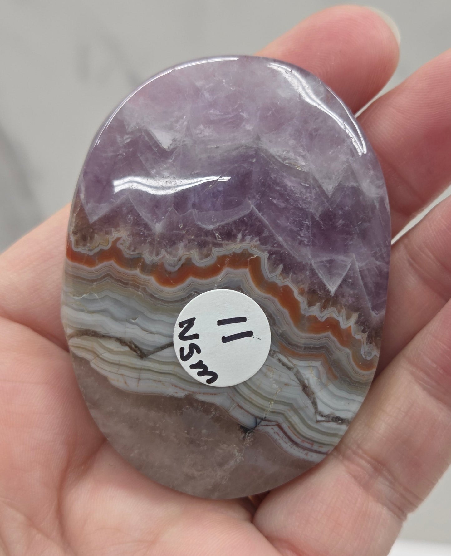 Palm - Amethyst w/ Agate