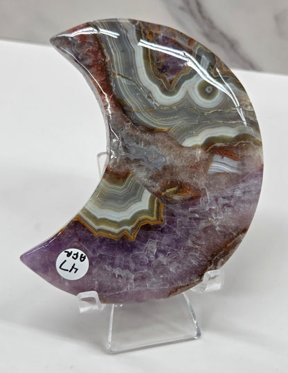 Moon - Amethyst w/ Agate