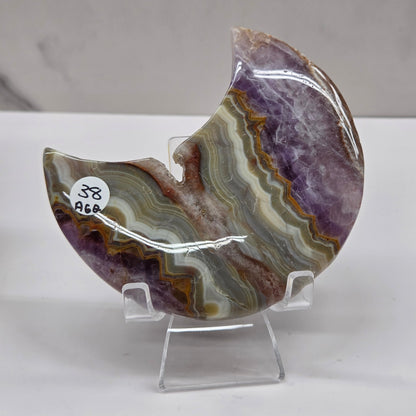 Moon - Amethyst w/ Agate