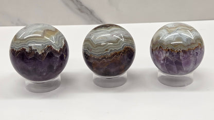 Amethyst w/ Agate sphere