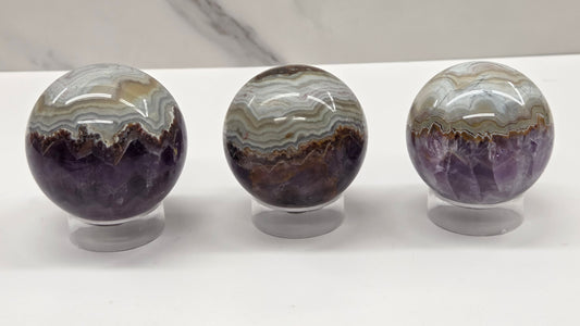 Amethyst w/ Agate sphere
