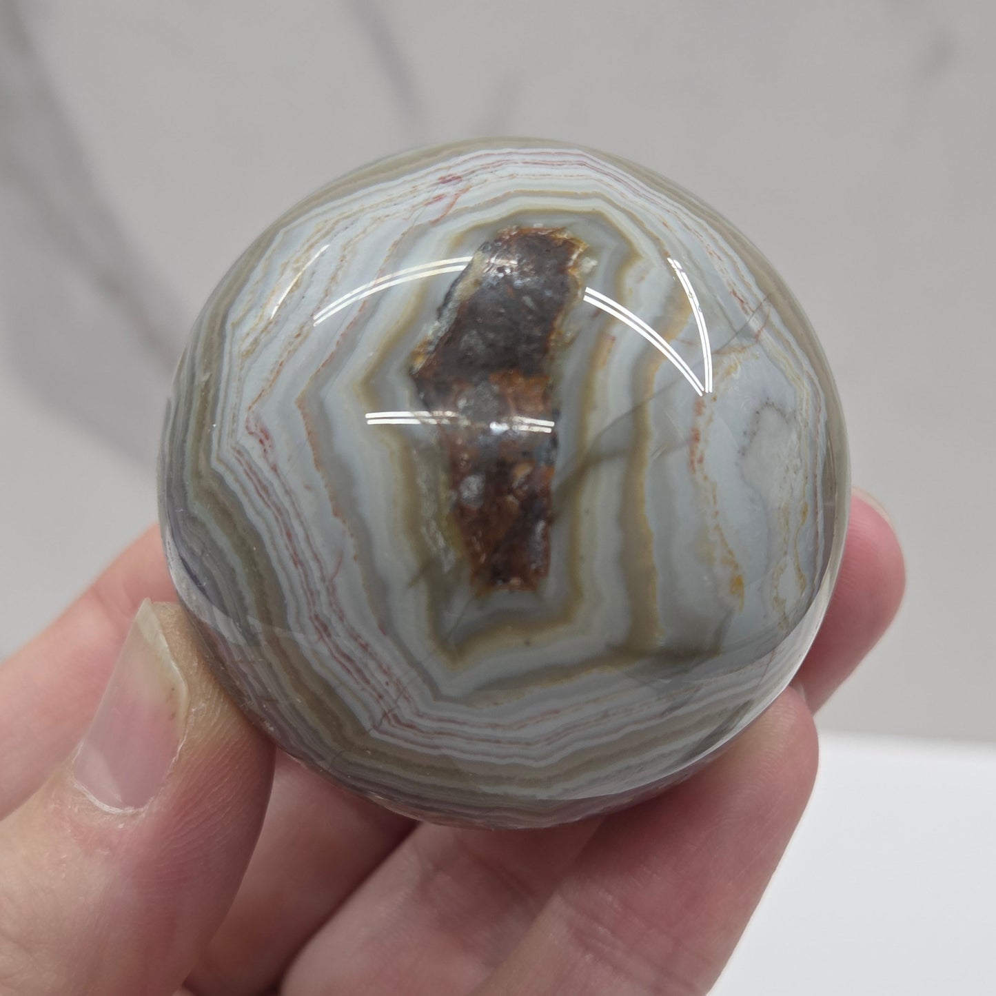 Amethyst w/ Agate sphere