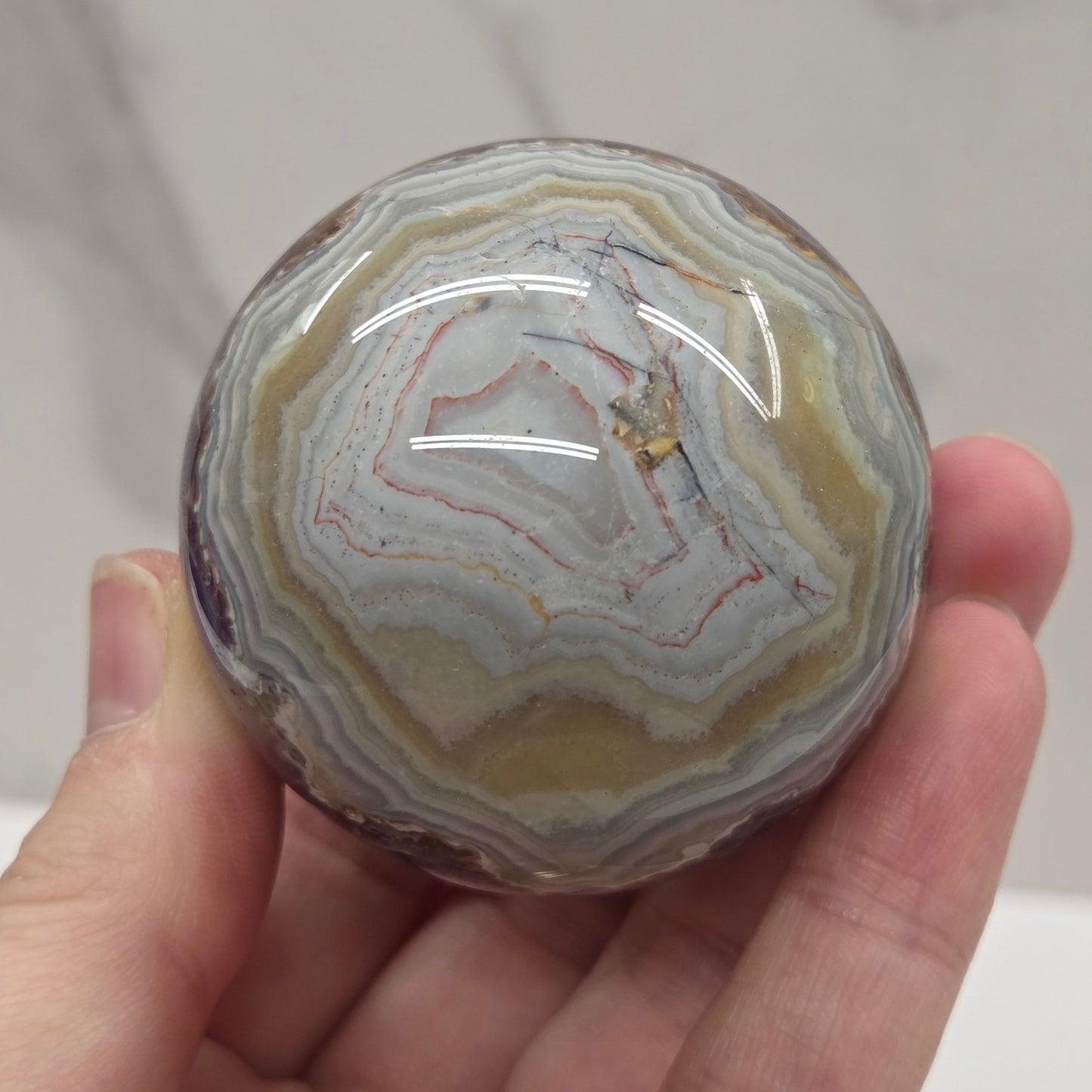 Amethyst w/ Agate sphere