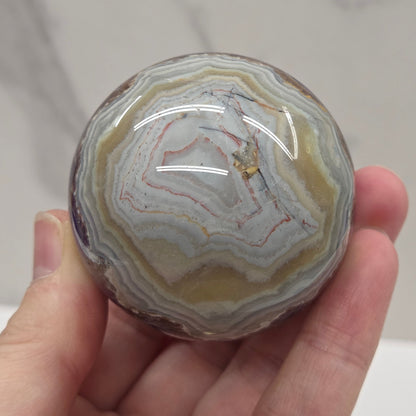 Amethyst w/ Agate sphere