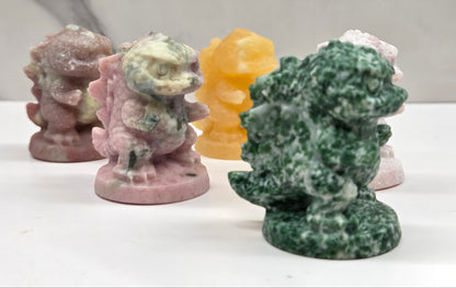 Baby Godzilla carving