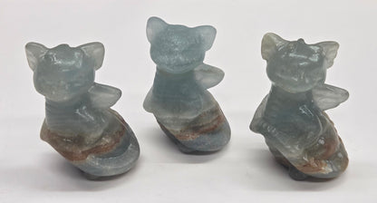 Cute standing dragon carving