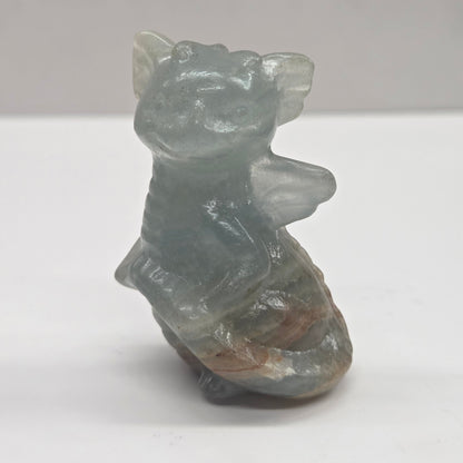 Cute standing dragon carving