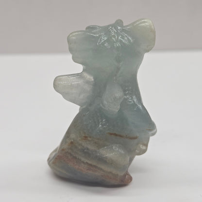 Cute standing dragon carving