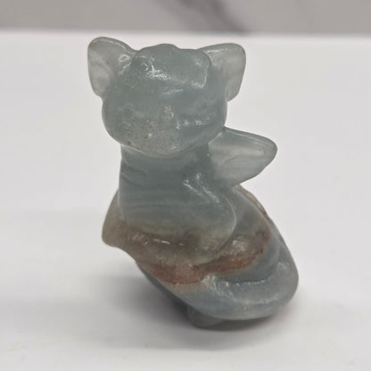 Cute standing dragon carving