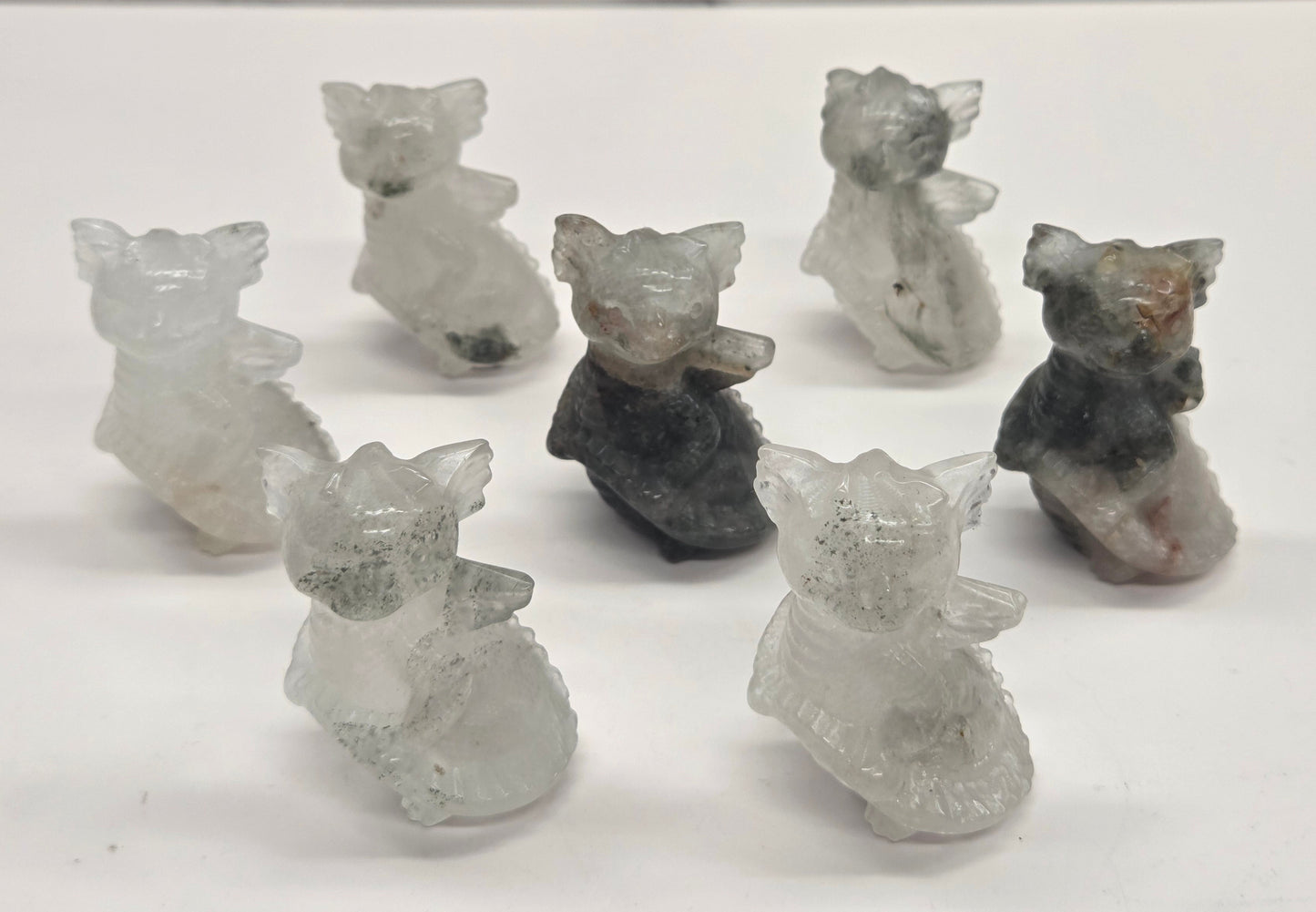 Cute standing dragon carving