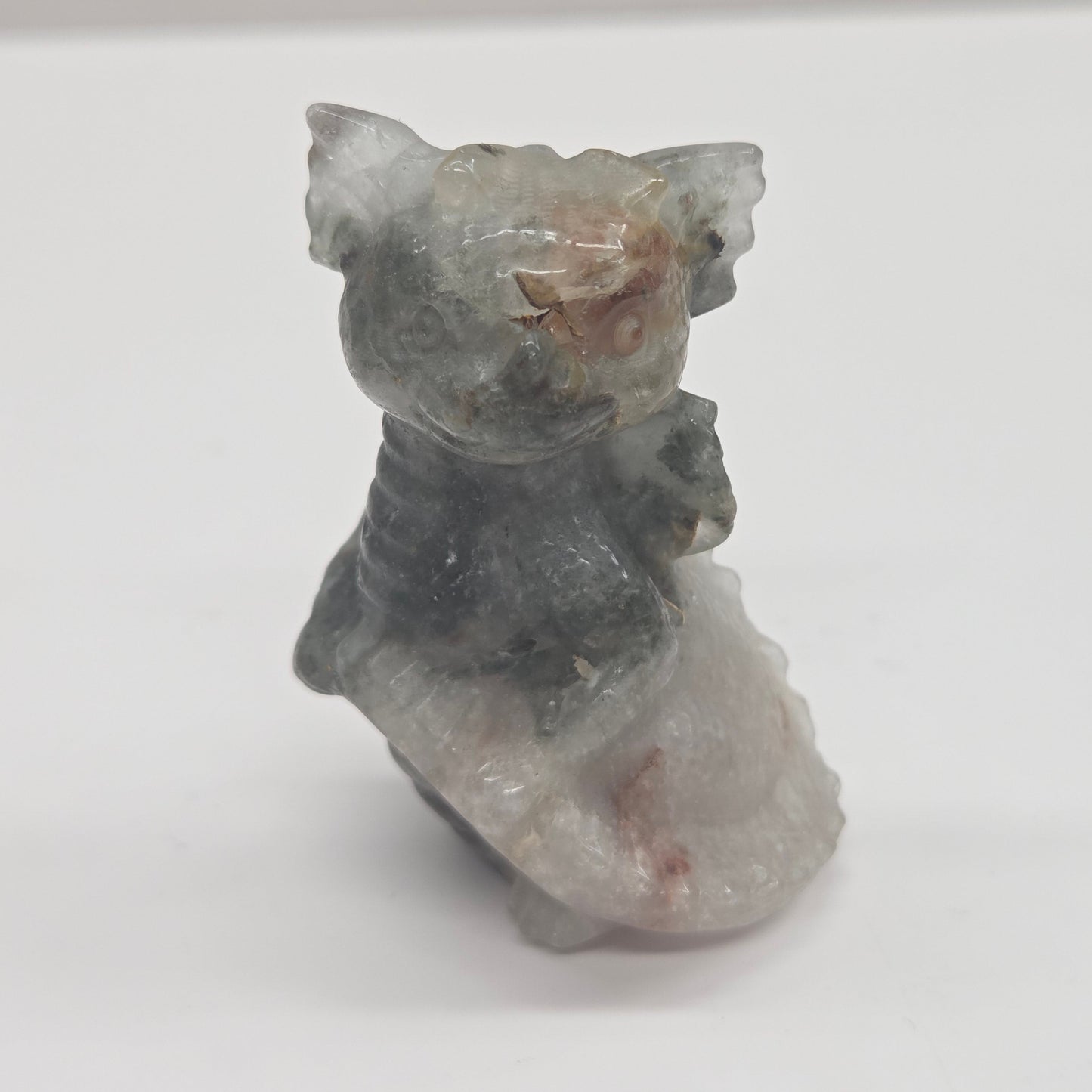 Cute standing dragon carving