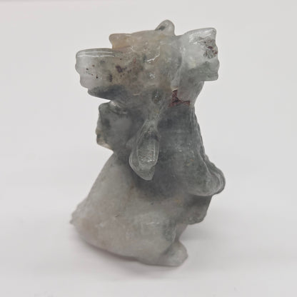 Cute standing dragon carving