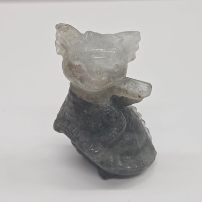 Cute standing dragon carving