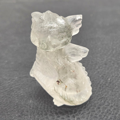 Cute standing dragon carving