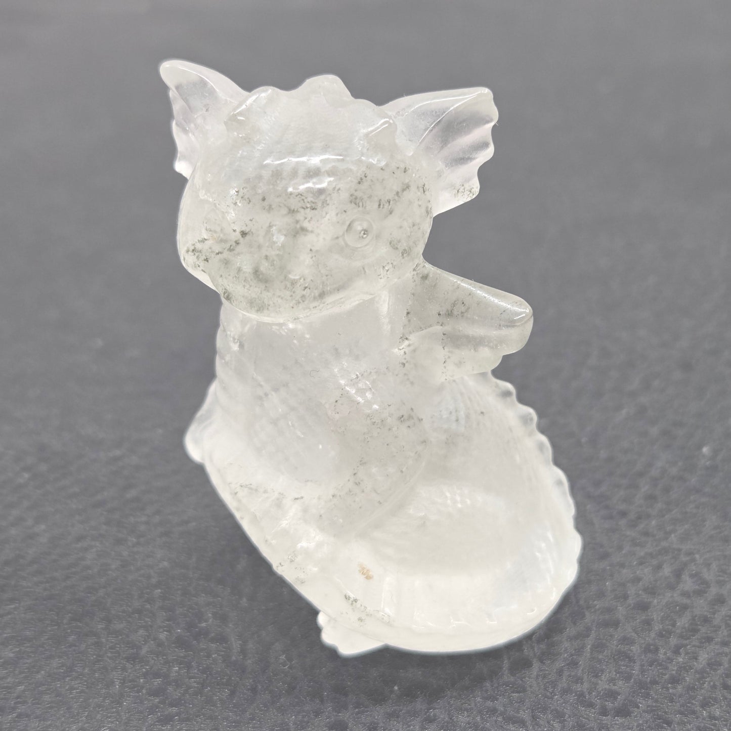 Cute standing dragon carving