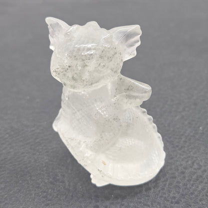 Cute standing dragon carving