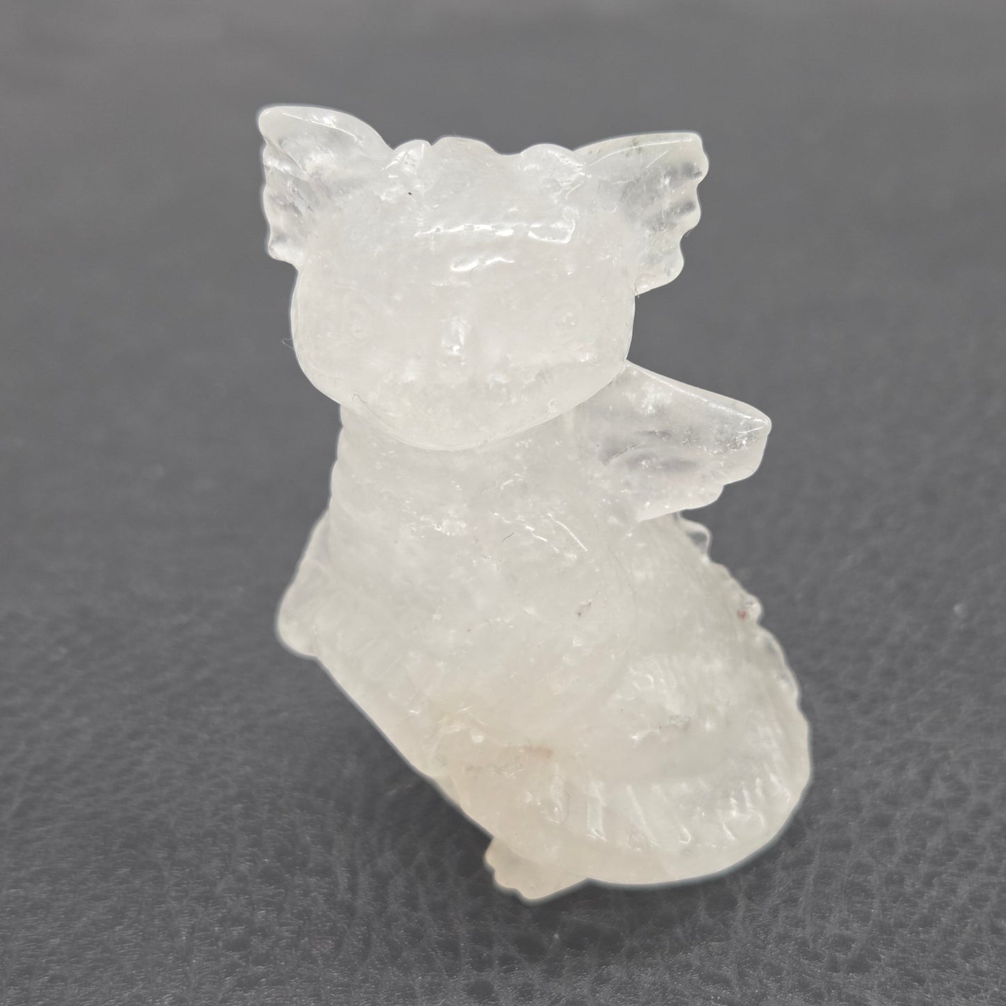 Cute standing dragon carving