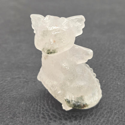 Cute standing dragon carving