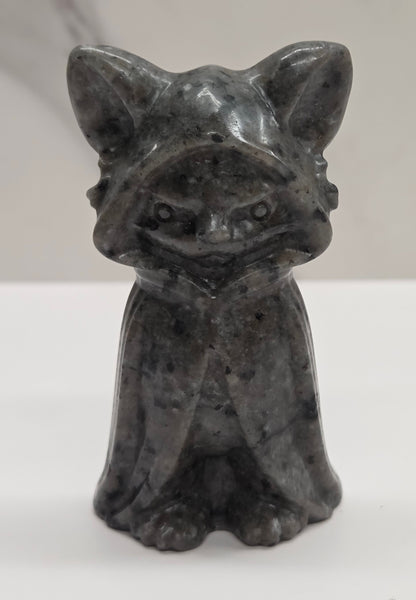 Spooky hooded cat/kitty carving