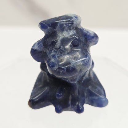 Self-milking cow carving (small)