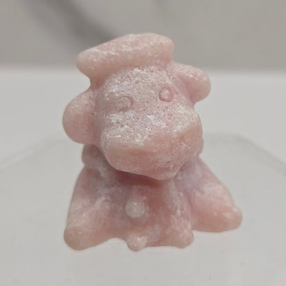 Self-milking cow carving (small)