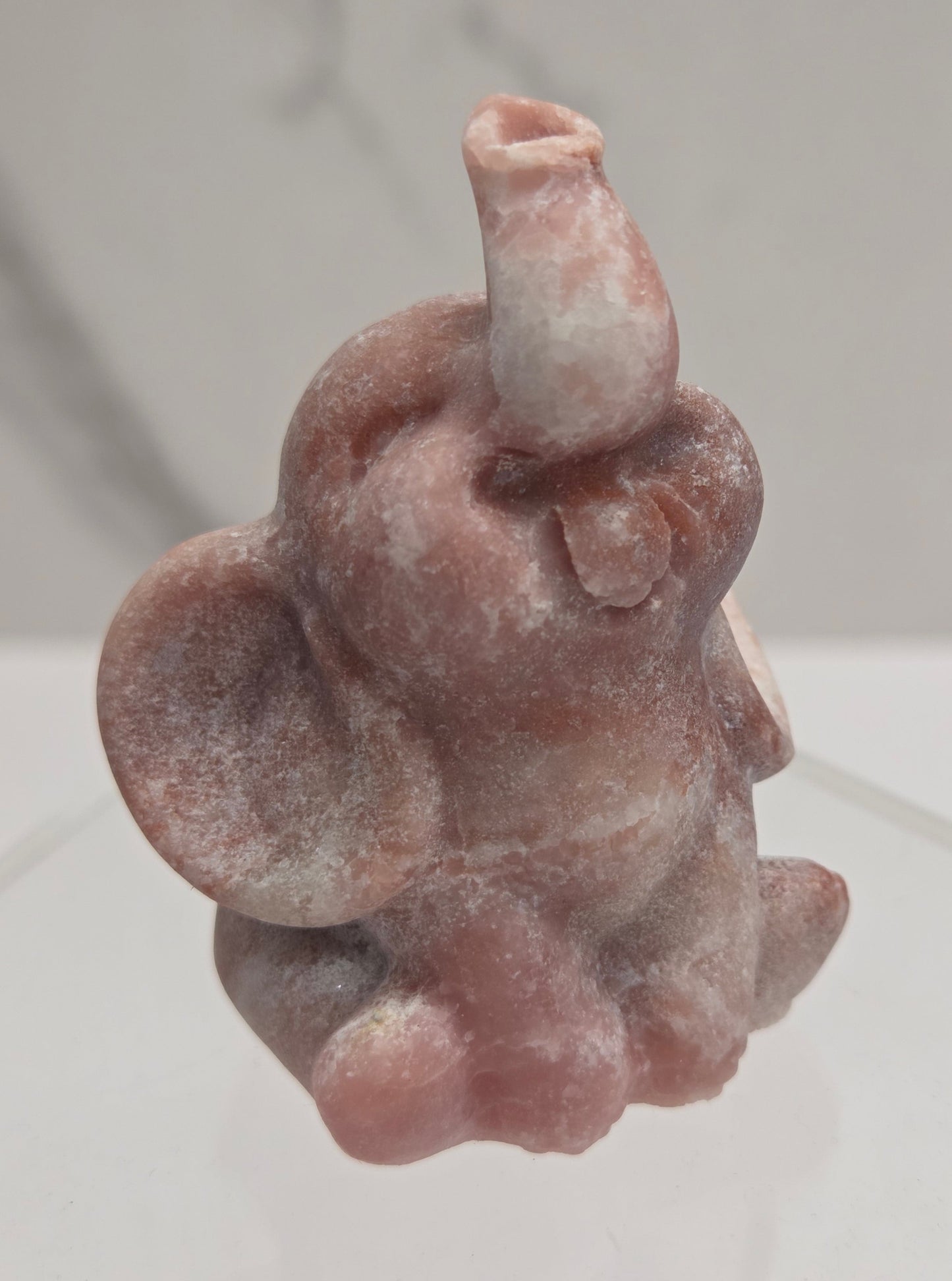 "Dumbo" baby elephant carving