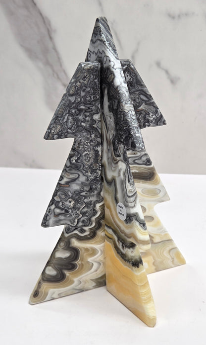 Zebra Calcite Christmas tree