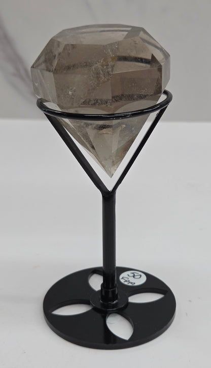 Smoky Quartz diamond on stand