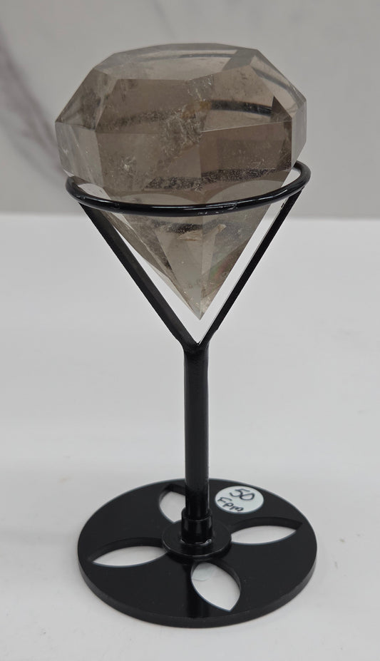 Smoky Quartz diamond on stand