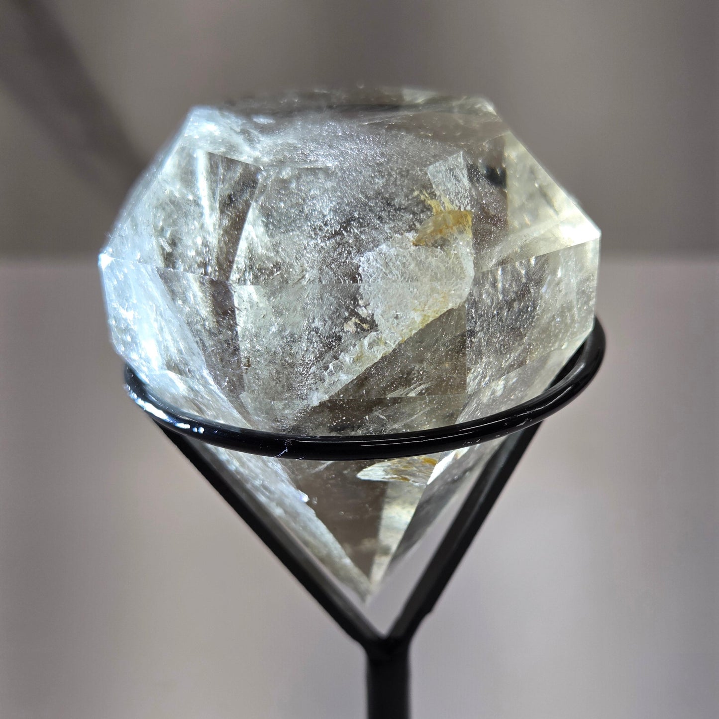 Smoky Quartz diamond on stand