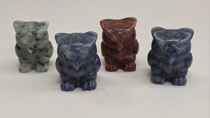 Grumpy owl carving (S)