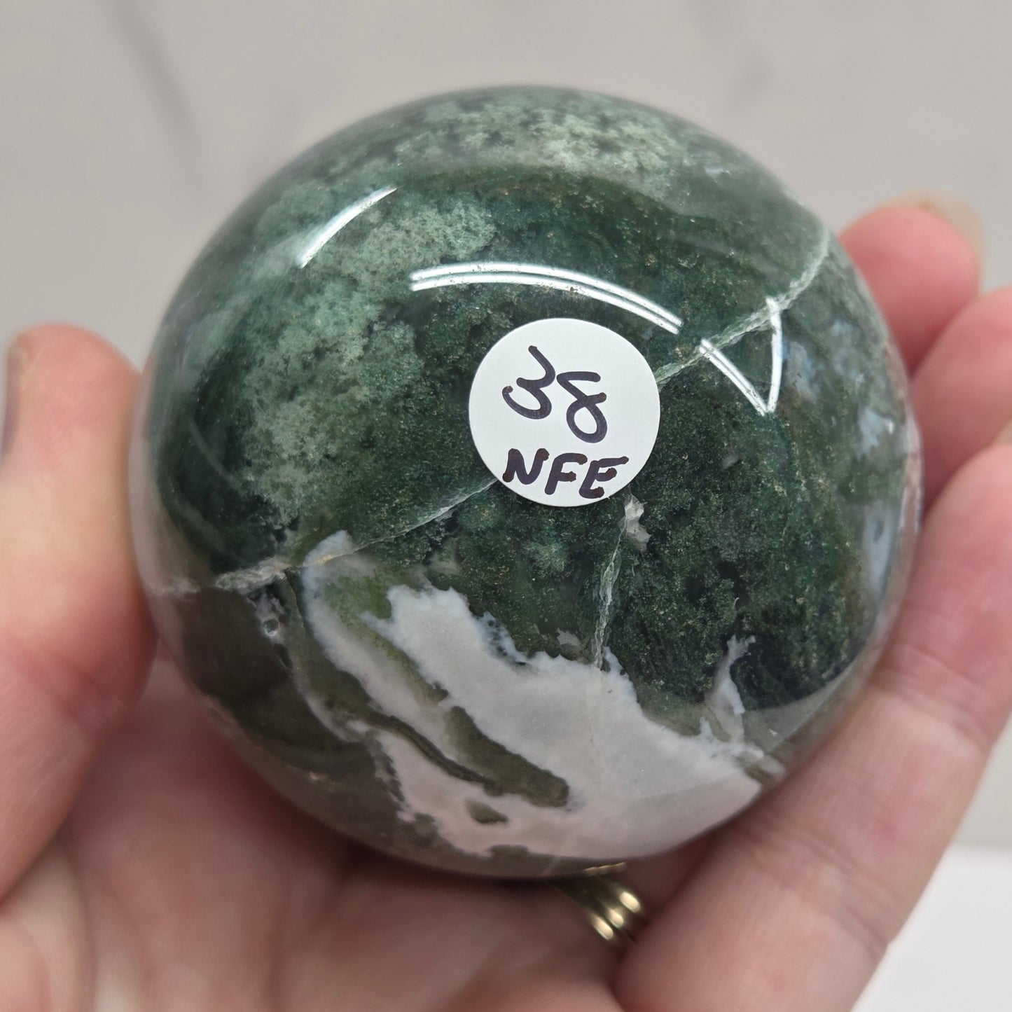 Moss Agate sphere