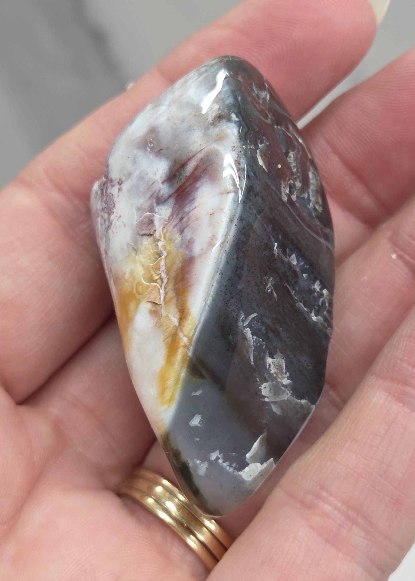 Petrified wood tumble