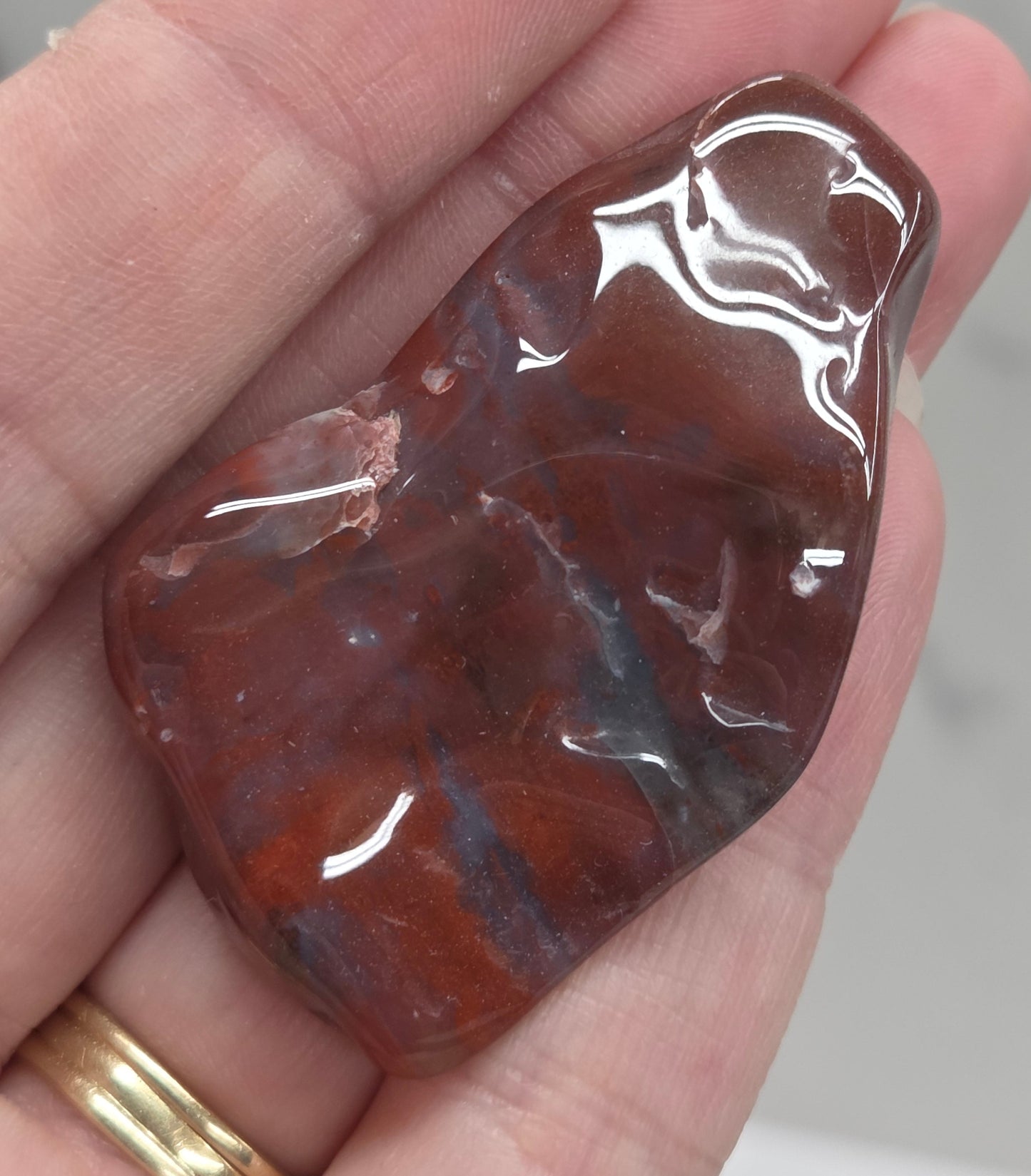 Petrified wood tumble