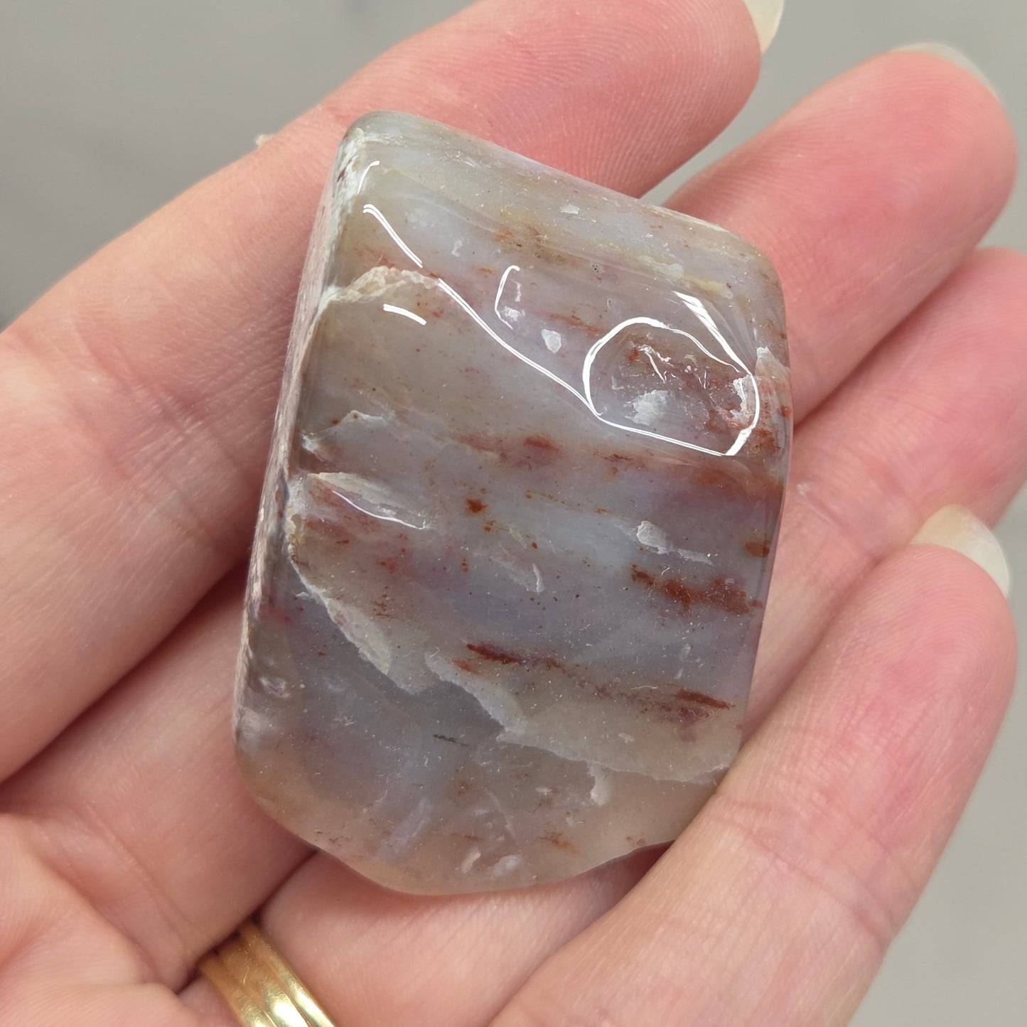 Petrified wood tumble