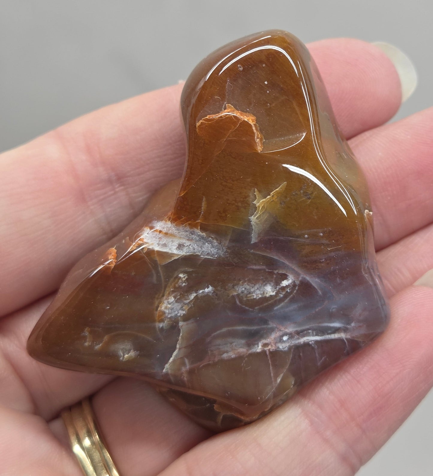 Petrified wood tumble