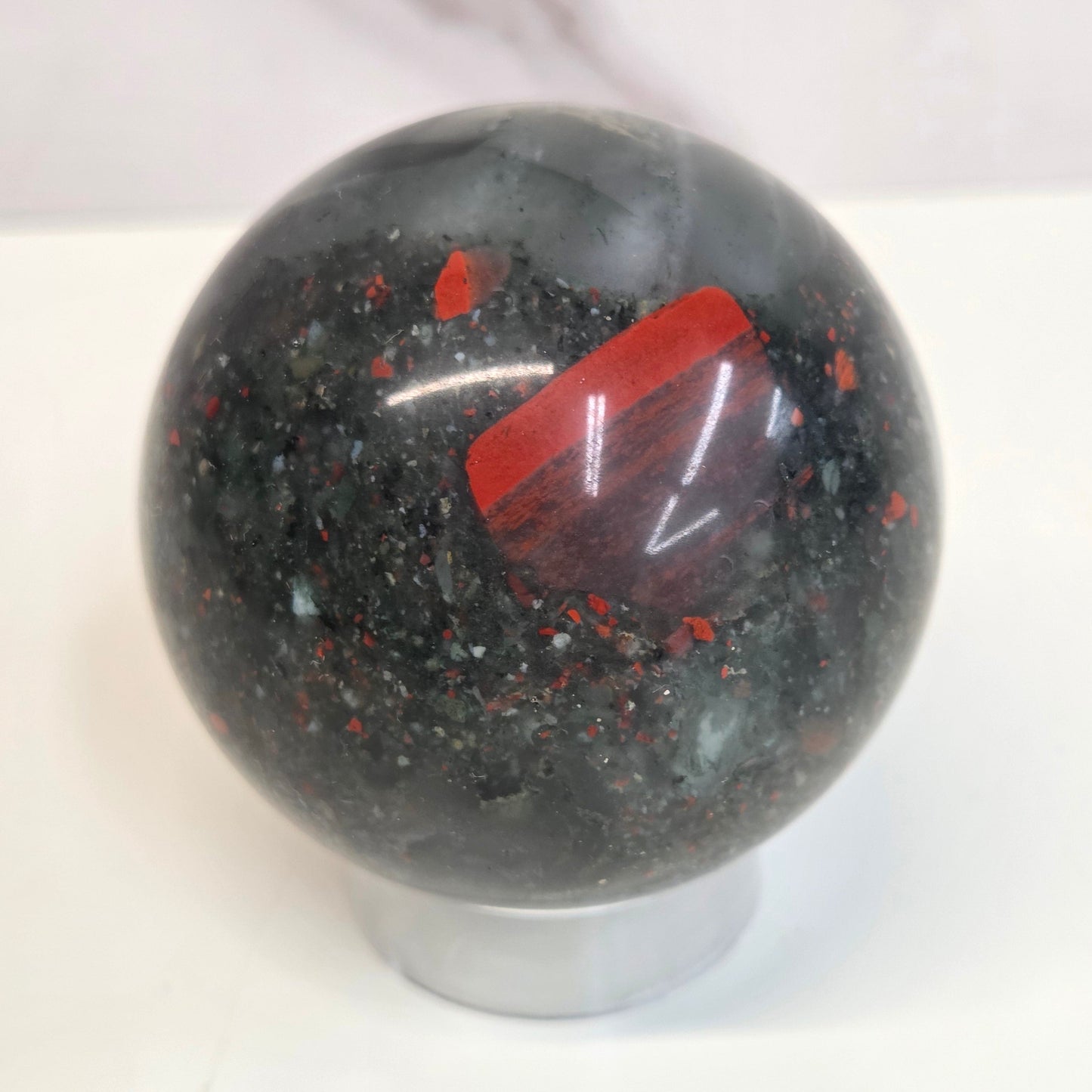African Bloodstone sphere