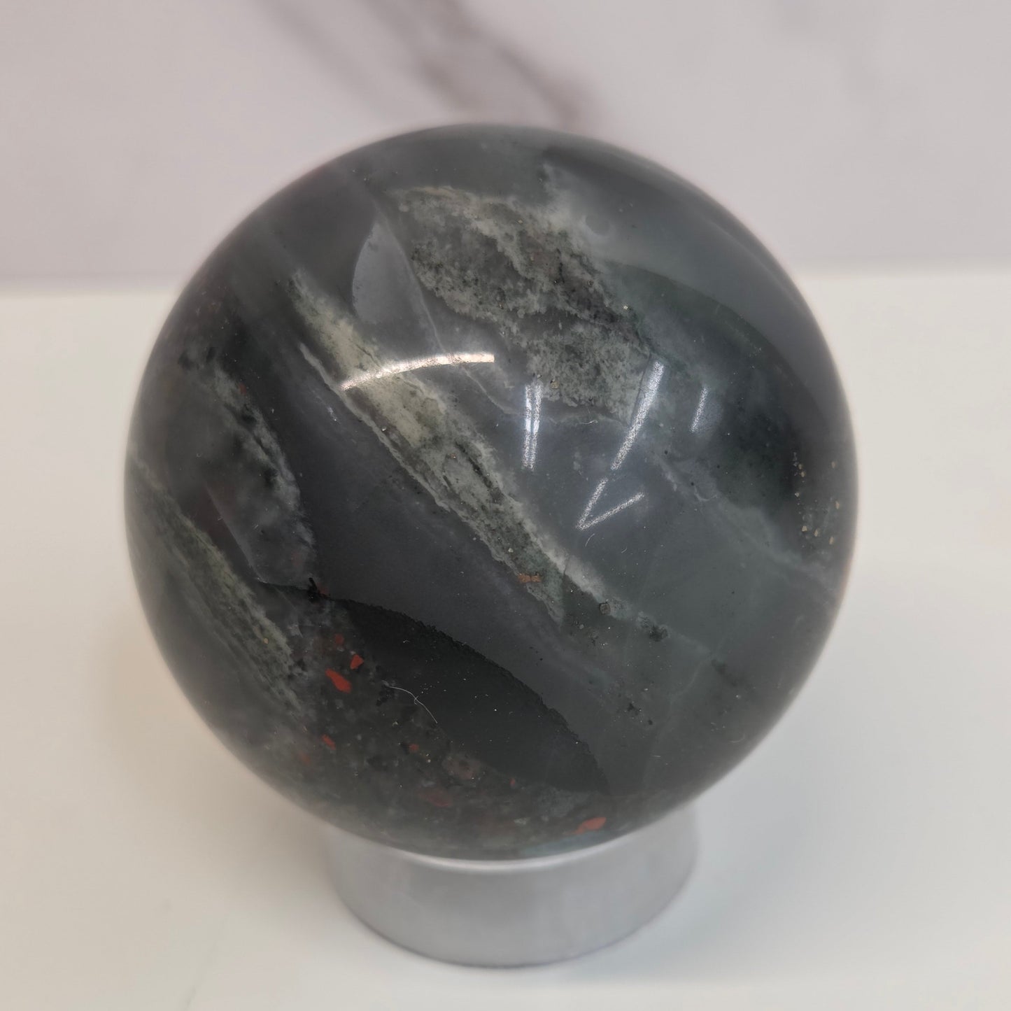 African Bloodstone sphere
