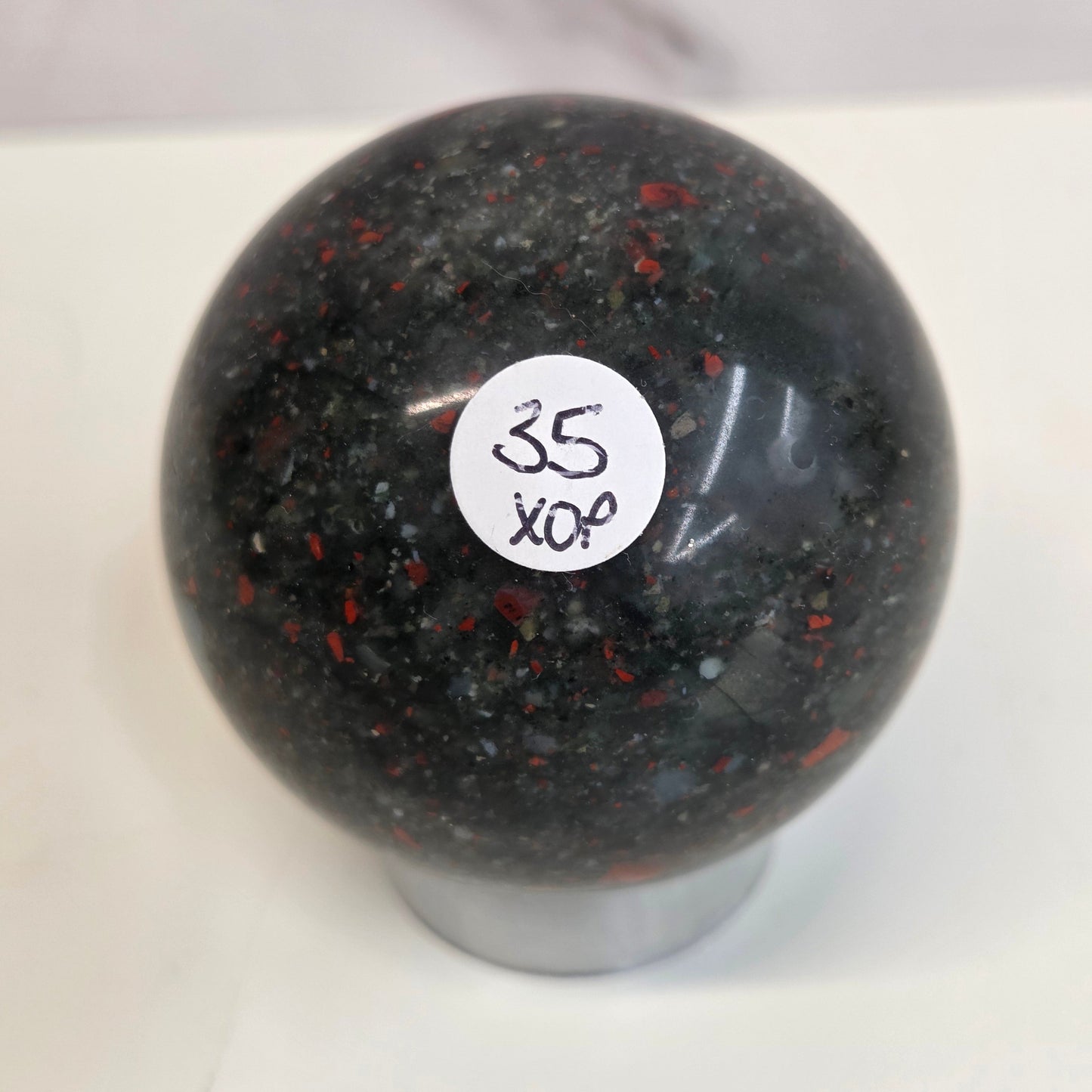 African Bloodstone sphere