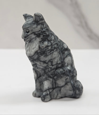 Cat/kitty carving - Maine Coone style (L)