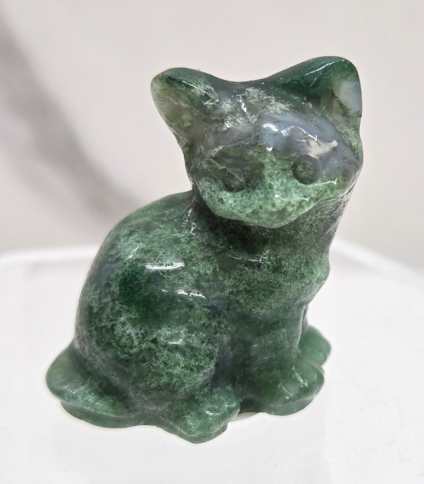 Cat/kitty carvings - side sitting (S)
