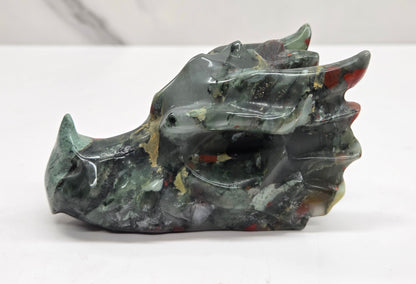 Dragon head - African Bloodstone (M)