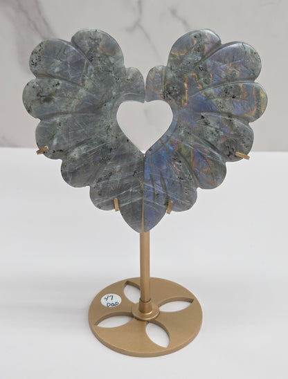 Heart wings - Labradorite