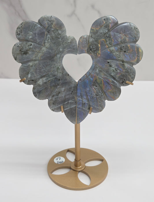 Heart wings - Labradorite