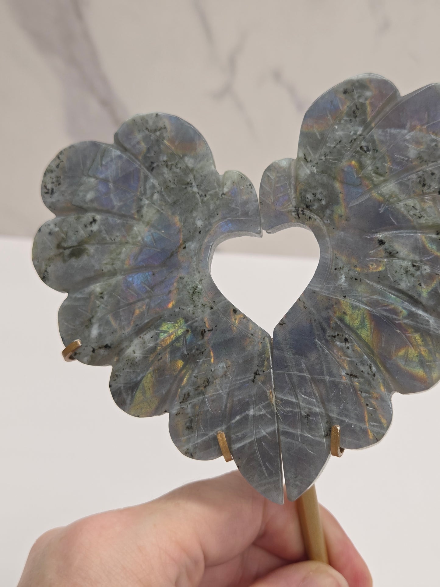Heart wings - Labradorite