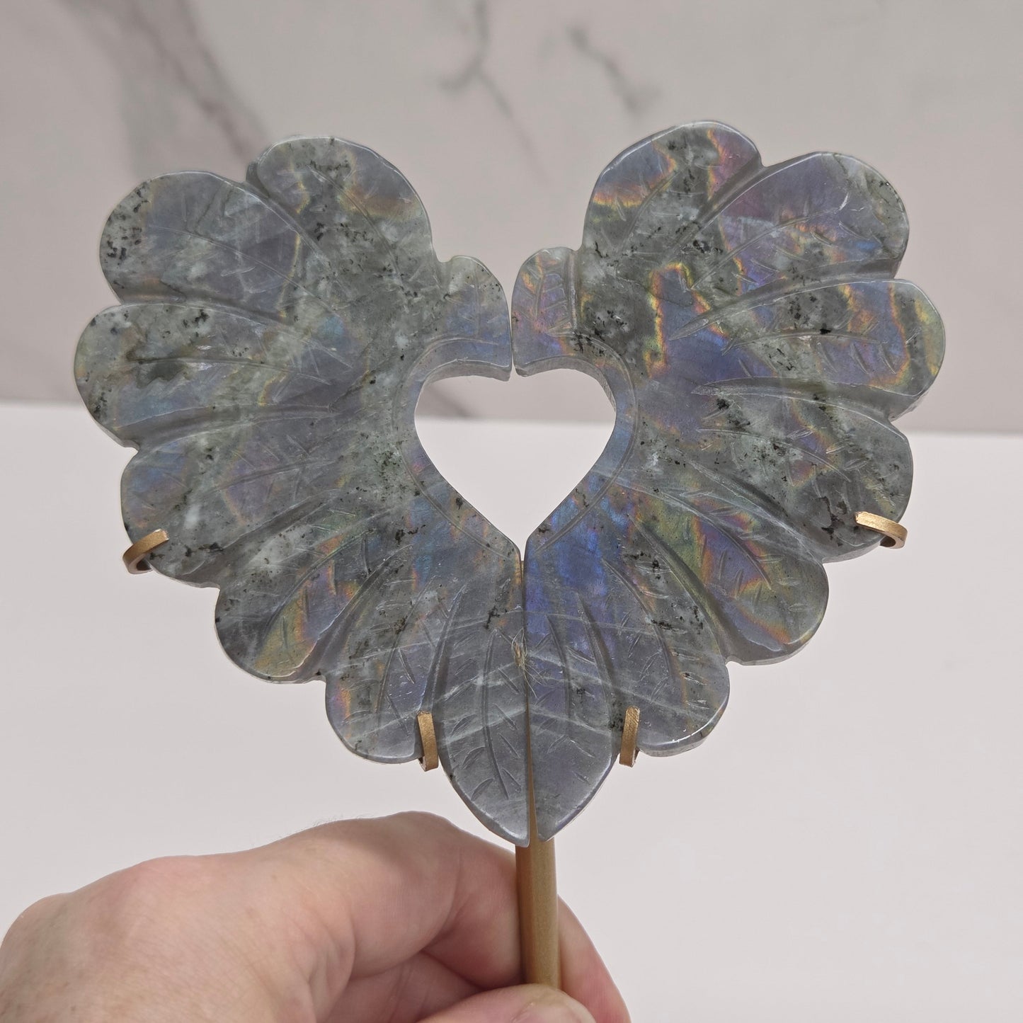 Heart wings - Labradorite